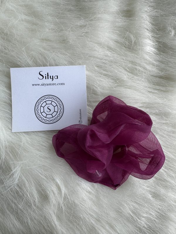 Organza Scrunchie – Violet