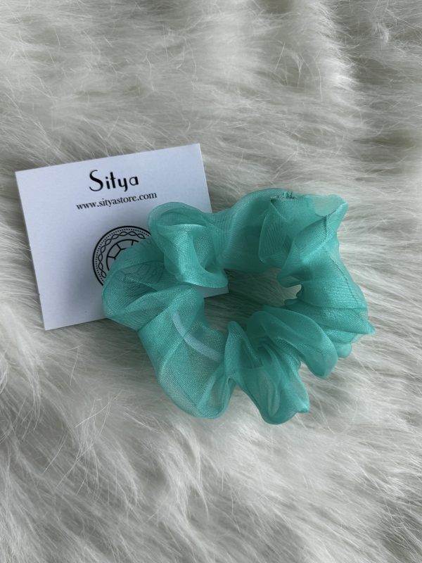 Organza Scrunchie – Blue
