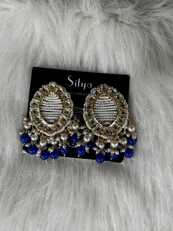 Tivra Meena Earrings Inkblue