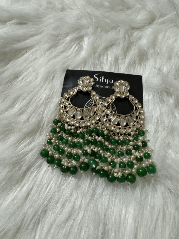 Eva Meena Earrings – Green