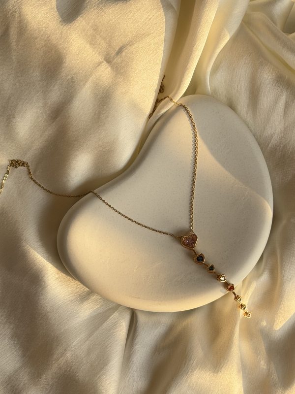 Anti tarnish hearts Necklace