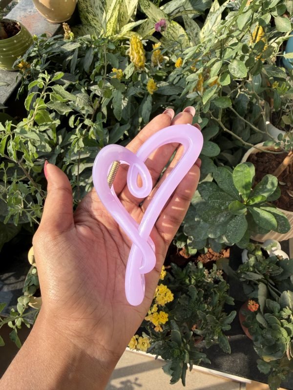 Glossy loop Hair Clip – Lilac