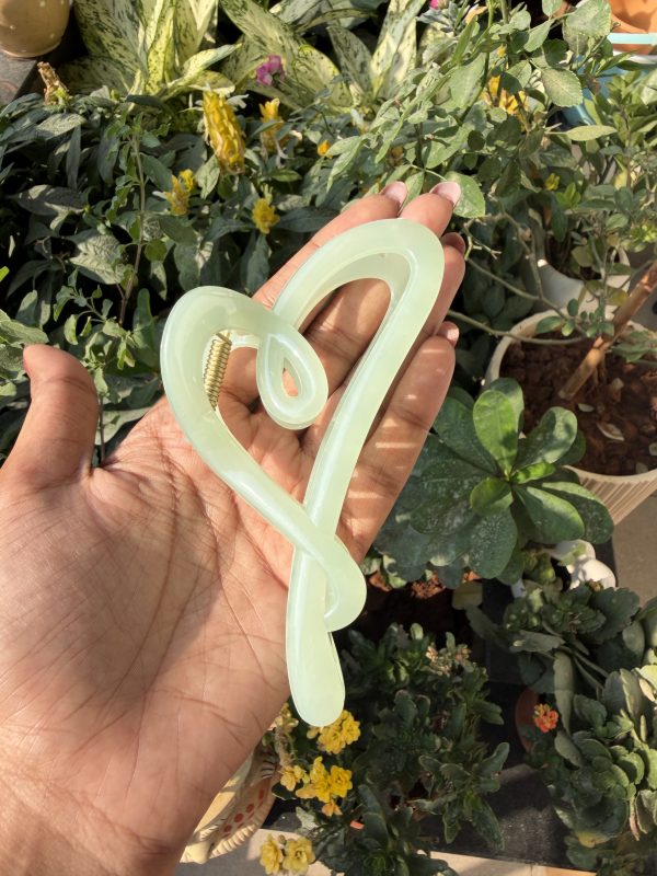 Glossy loop Hair Clip – Mint